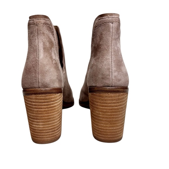 Steve Madden NEW Havannah Pointed Toe Cut-Out Booties Taupe Suede - Picture 6 of 16